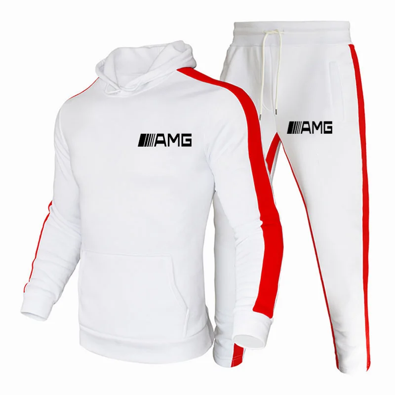 

NEW Men's Sports Running Suit Trousers And Clothes 2 Pieces Fashion Cotton Tracksuits Hoodie Sport Sets Jogging Pullover 3XL