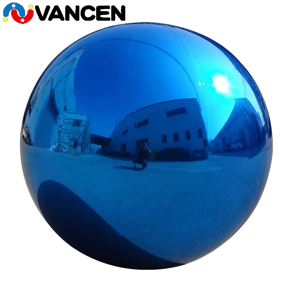 Четыре цвета красивые надувные зеркальные шары для украшения мероприятий