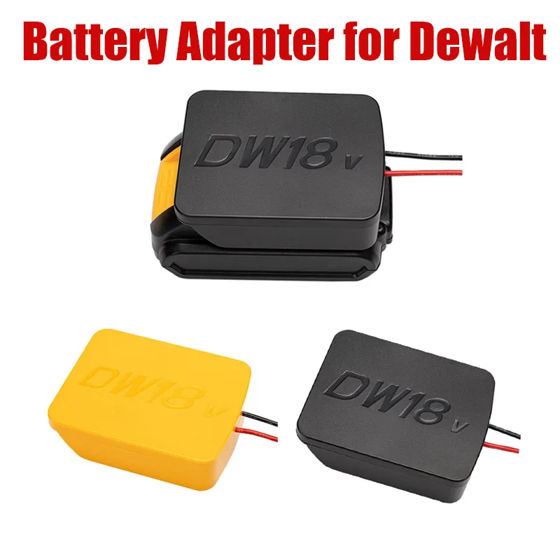 

Адаптер питания для док-станции Dewalt, 20 в макс. 18 в, провода 14 Awg, аксессуары для инструментов, черный/желтый
