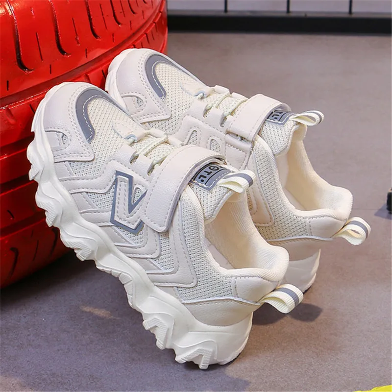 

2020 New Spring Kids Shoes Mesh Color Matching Children's Tennis Breathable Sport Shoes Fashion Footwear Girls Boys Sneakers C45