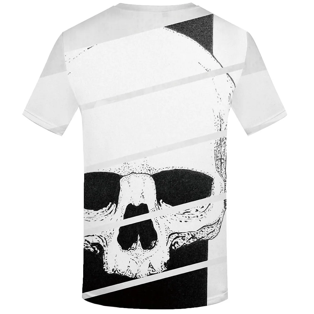 Мужская футболка с коротким рукавом KYKU белая Повседневная в стиле хип-хоп