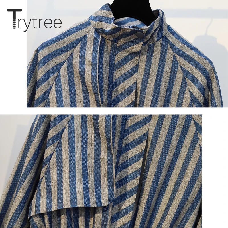 Trytree 2019 Осень Зима Женское повседневное пальто водолазка на молнии с карманами в