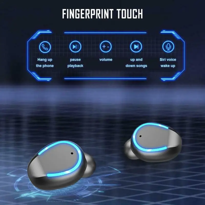 Беспроводные наушники Bluetooth V5.0 спортивные стереонаушники беспроводные вкладыши
