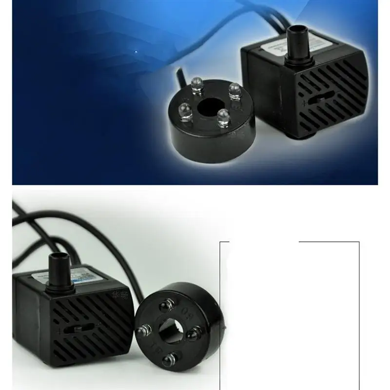 Мощный погружной водяной насос 3 Вт Светодиодный светильник кой регулируемый