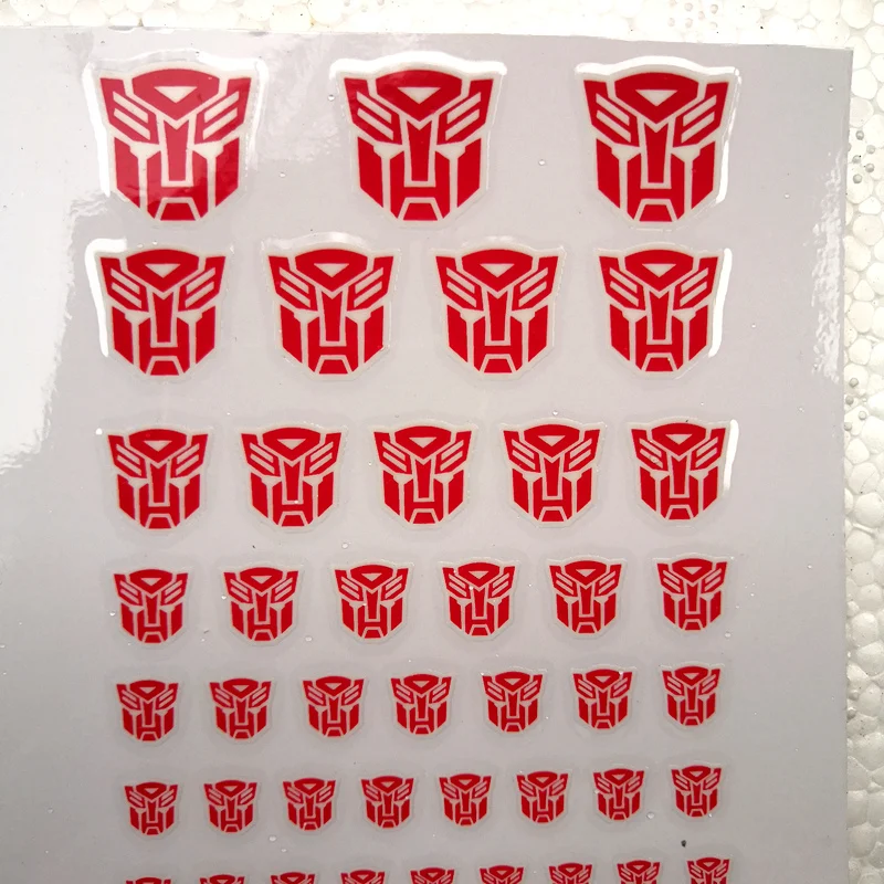 Decepticons Автоботы G1 90+ Символ наклейка для пользовательских крутых DIY сцены аксессуары 0,6*0,6- 1,5*1,5 см украшения