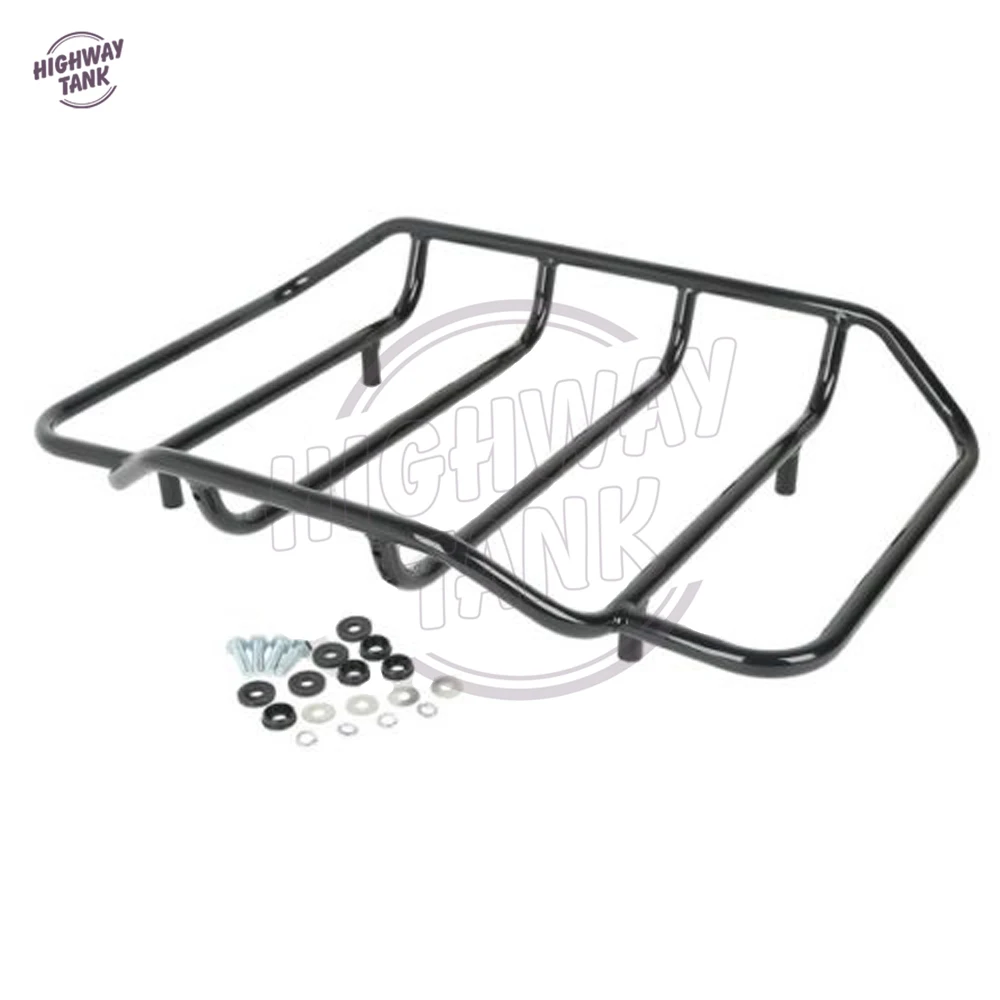 Черный чехол для багажника мотоцикла Tour Pak Top Rail Harley Davidson Touring FLH FLHX FLTR|Накладки и