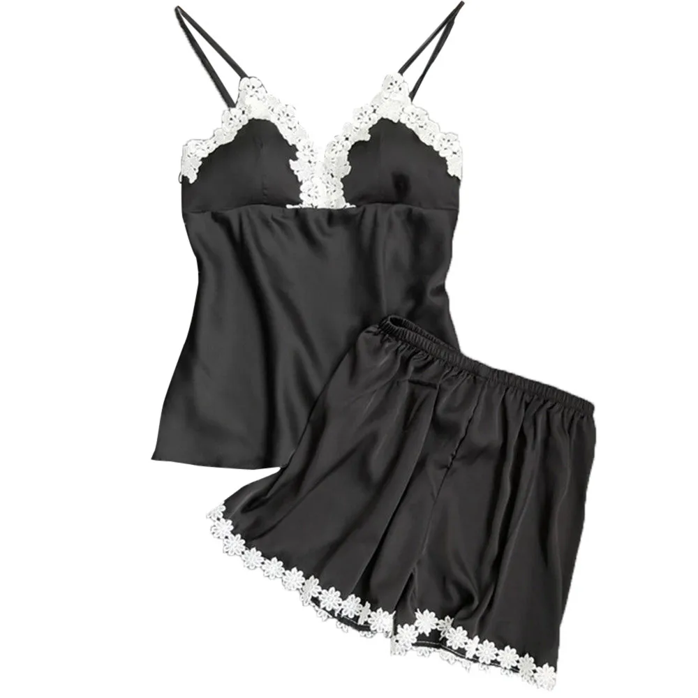 Мода США женское сексуальное кружевное нижнее белье из 2 предметов ночное набор