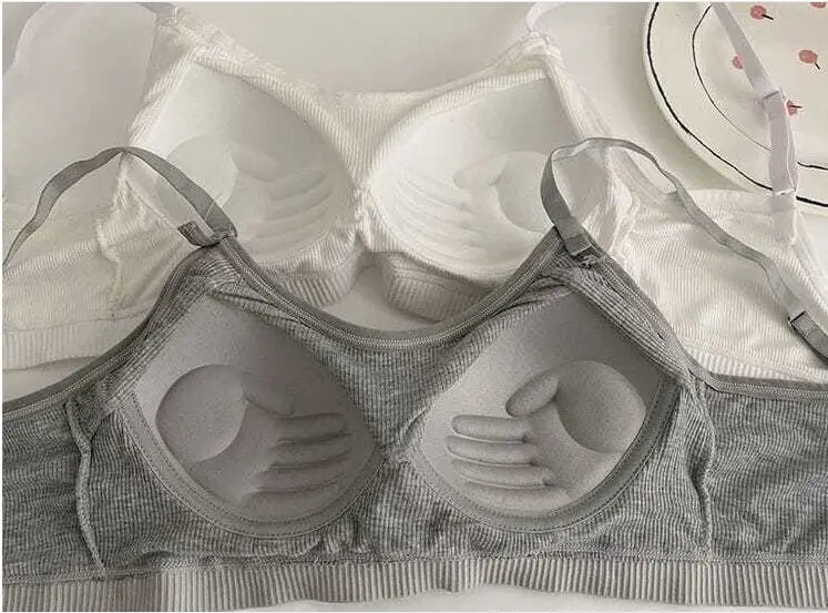 

Cotton girls bra tube top no steel ring casual soft sports set of 2 pcs