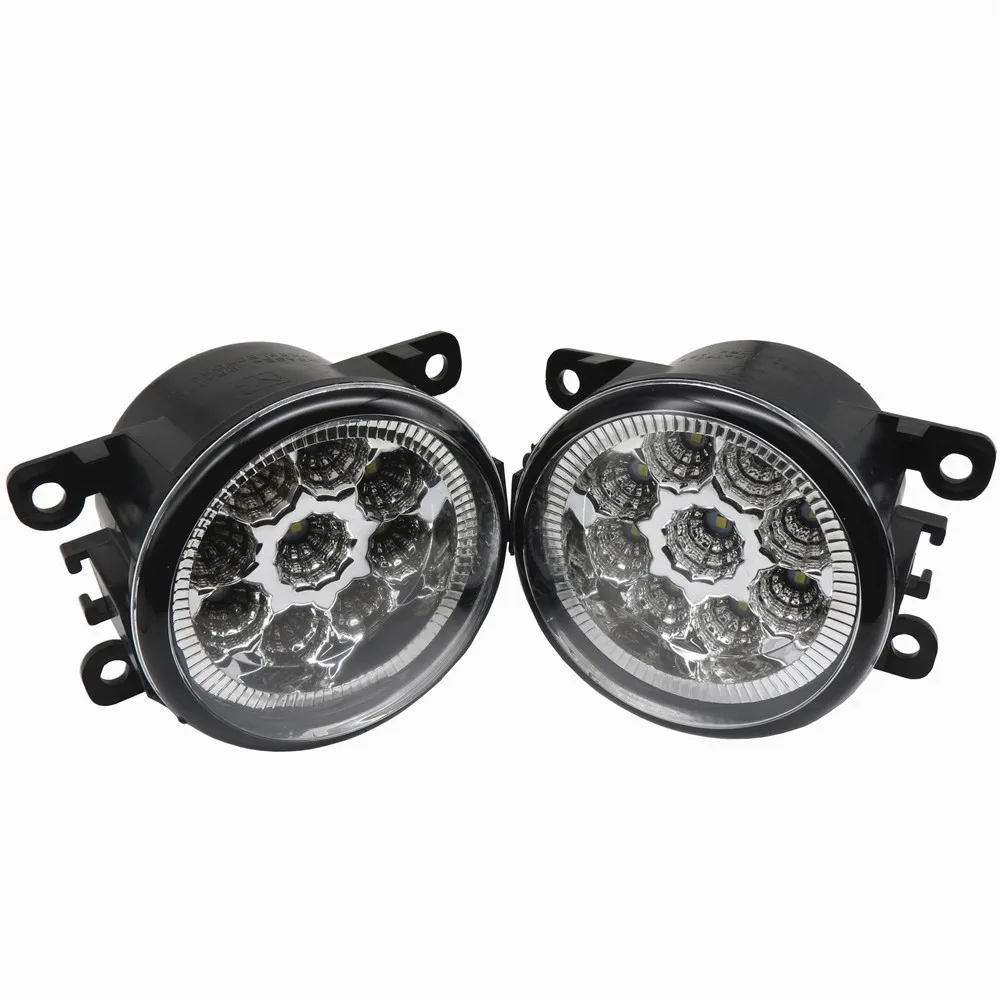 6000K 12V автомобильные Стайлинг DRL Противотуманные фары светодиодные для Mitsubishi L200