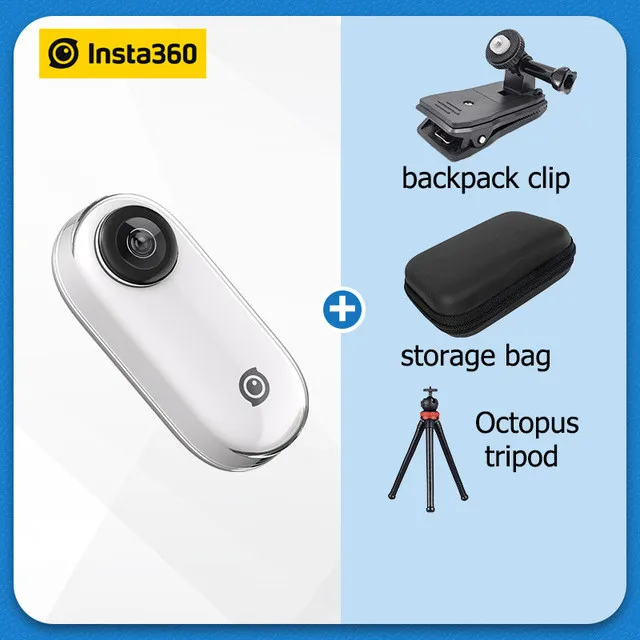 Insta360 GO Экшн-камера AI с автоматическим монтажом стабилизированная камера Splashprooof FlowState стабилизация Cam PK Gopro hero 6 7 - Цвет: insta go bundle 3