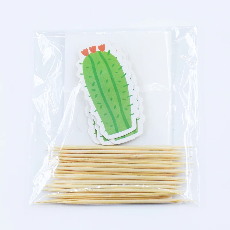 little cactus 24 шт./компл. Единорог вечерние кекс фигурки жениха и невесты; для счастливых День рождения Baby Shower Детская вечеринка Декор детские товары для украшения торта - Цвет: little cactus