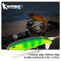 hunthouse whopper popper hard pencil lure with unique rotatable soft tail 9cm 13cm artificial bait fishing lure