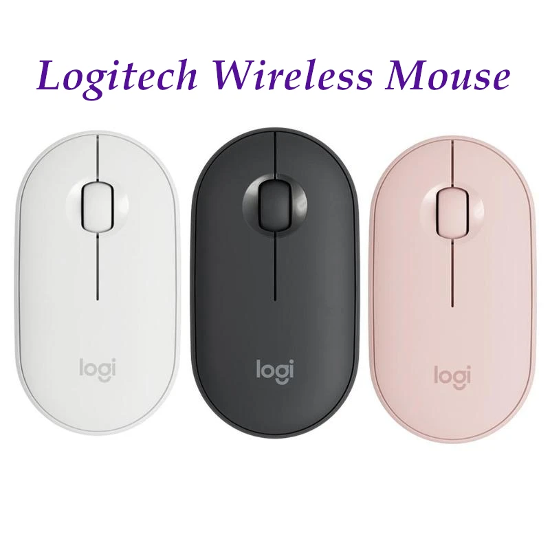 Оригинальная Беспроводная Bluetooth совместимая мышь Logitech PEBBLE оригинальная Мини и