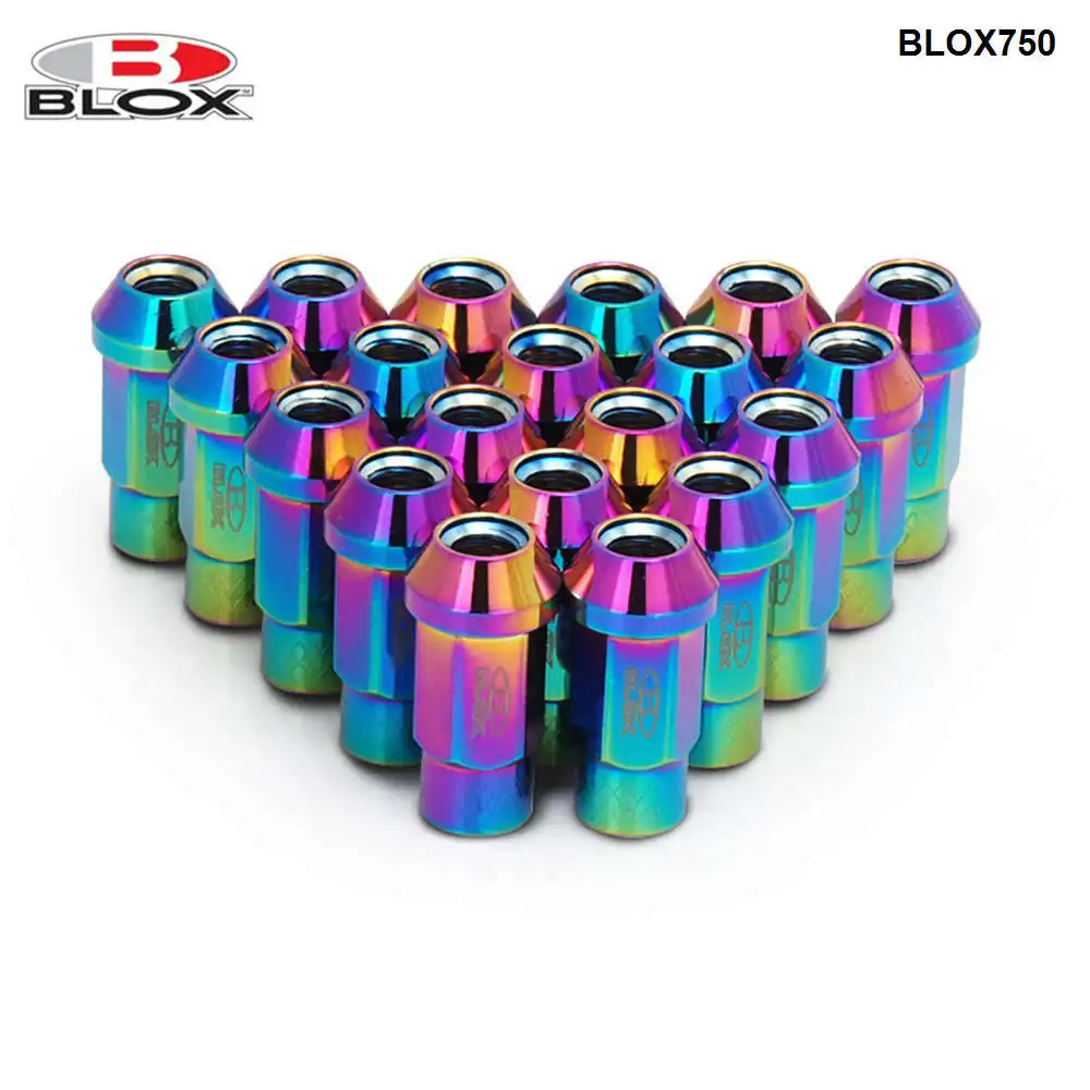 Кованые гайки для гоночного колеса Blox M12X1.25 / M12X1.5 L: 50 мм 20 шт. 7075|lug nuts|wheel lug nutsblox racing