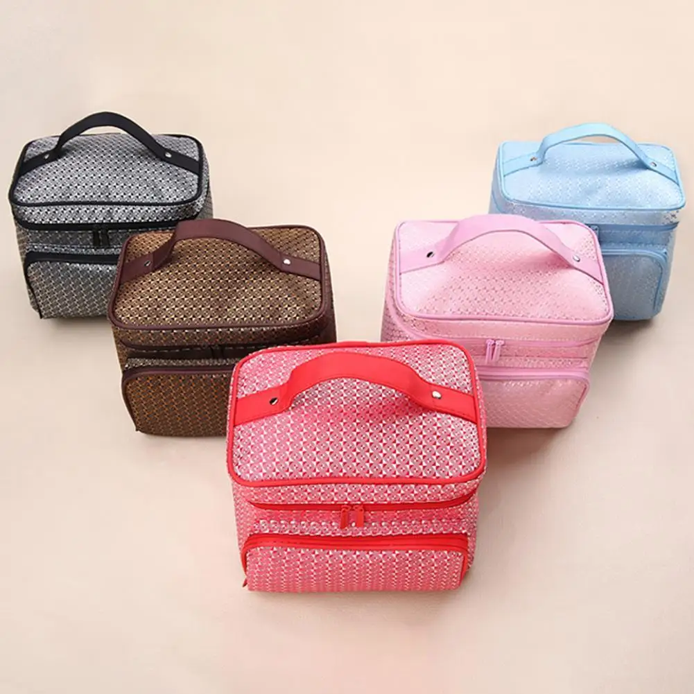 

Портативная Водонепроницаемая женская косметичка на двойной молнии для бритья