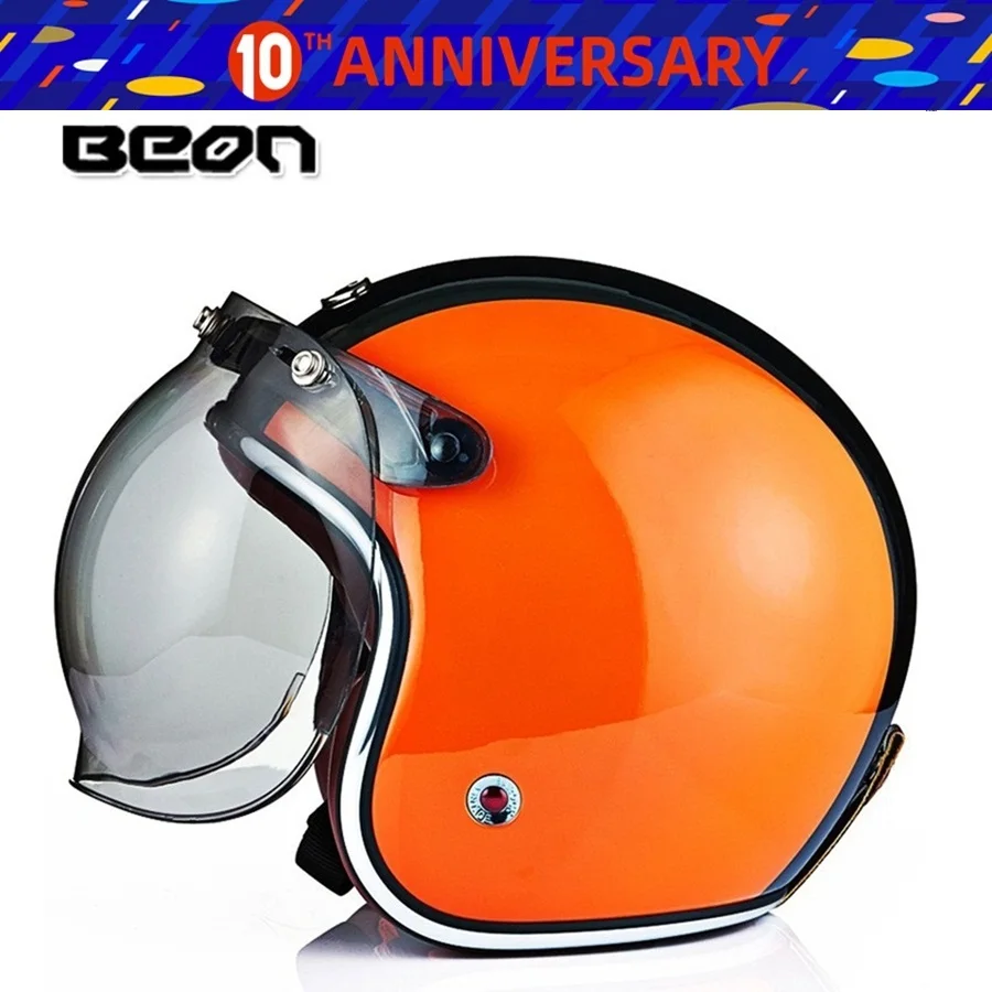 Бесплатная доставка винтажные шлемы из стекловолокна с открытым лицом 3/4