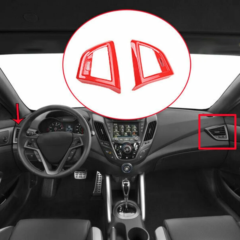 Красная левая и правая Крышка вентиляционного отверстия кондиционера для