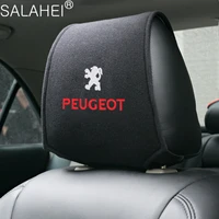 1pc car headrest neck pillow cover seat pad for peugeot gt 206 207 208 301 307 308 407 507 508 408 308 406 2008 5008 3008 4008