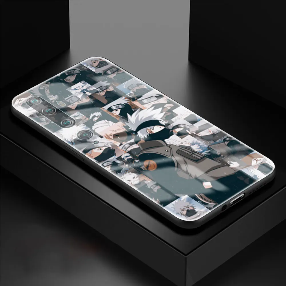 

Naruto Kakashi Collage Tempered Glass Phone Case for Mi 11 Poco X3 NFC X2 M2 M2 9T 10T Pro CC9E Note 10 Lite Back Cover Coque