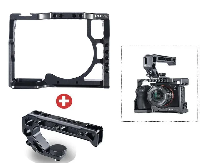 NEW With Handle Grip UURig C-A73 клетка для камеры для sony A7III Стандартный Arca-style быстросъемная пластина с верхней ручкой для sony a7iii A7R3 A7M3 - Цвет: NEW With Handle Grip
