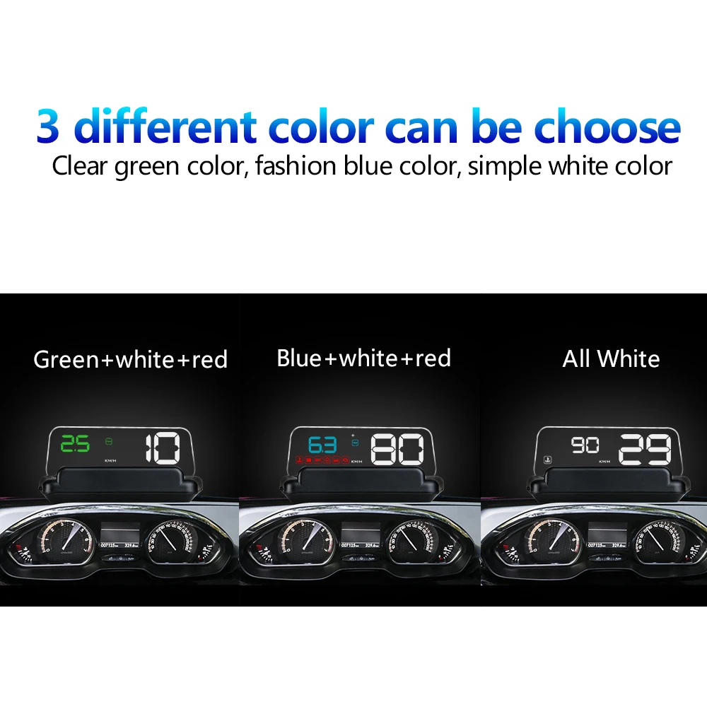 Зеркало AOSHIKE OBD OBDII HUD C500 с цифровым дисплеем проекционный спидометр водная