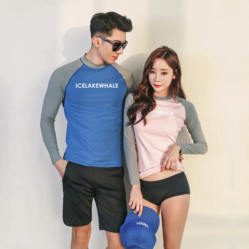 Мужская рубашка для плавания Wo футболка с длинным рукавом UPF 50 + серфинга и