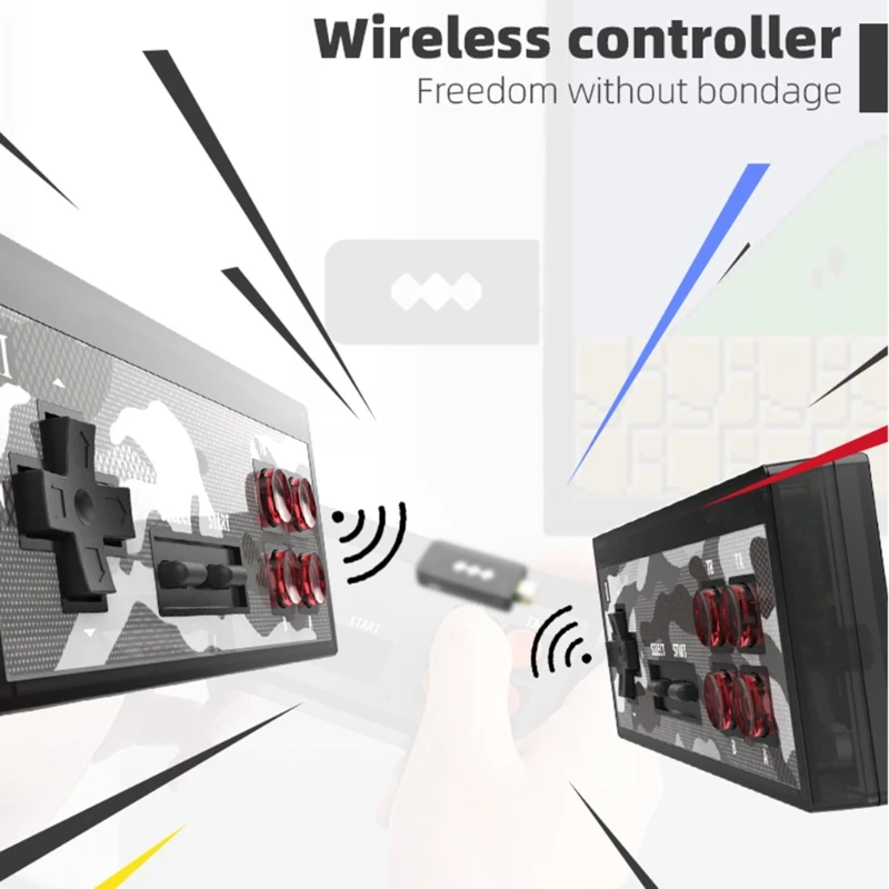 

4K Video Game Console Built in 1400 Games Classic Retro Wireless Controller