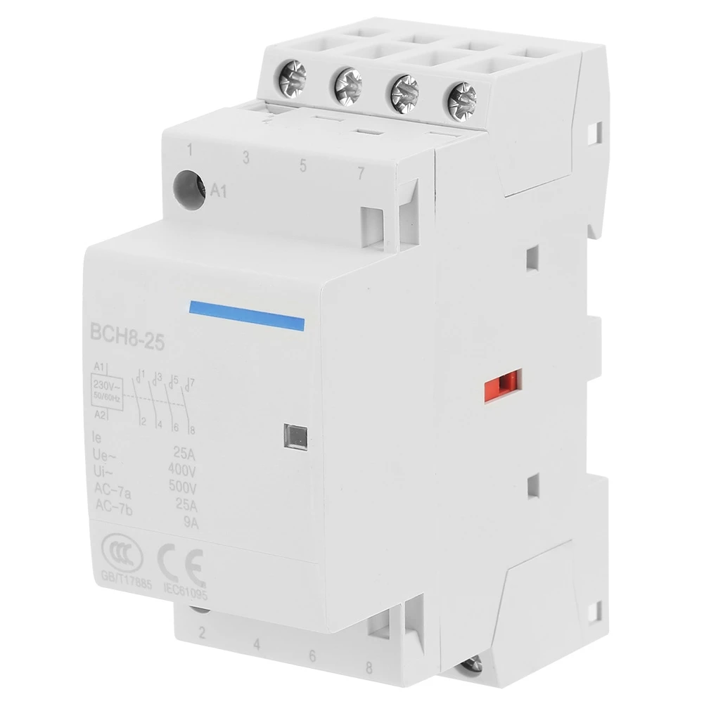 4P 25A 50/60 Гц стандартное Крепление на DIN-рейку 2NO 2NC контактор с ручным