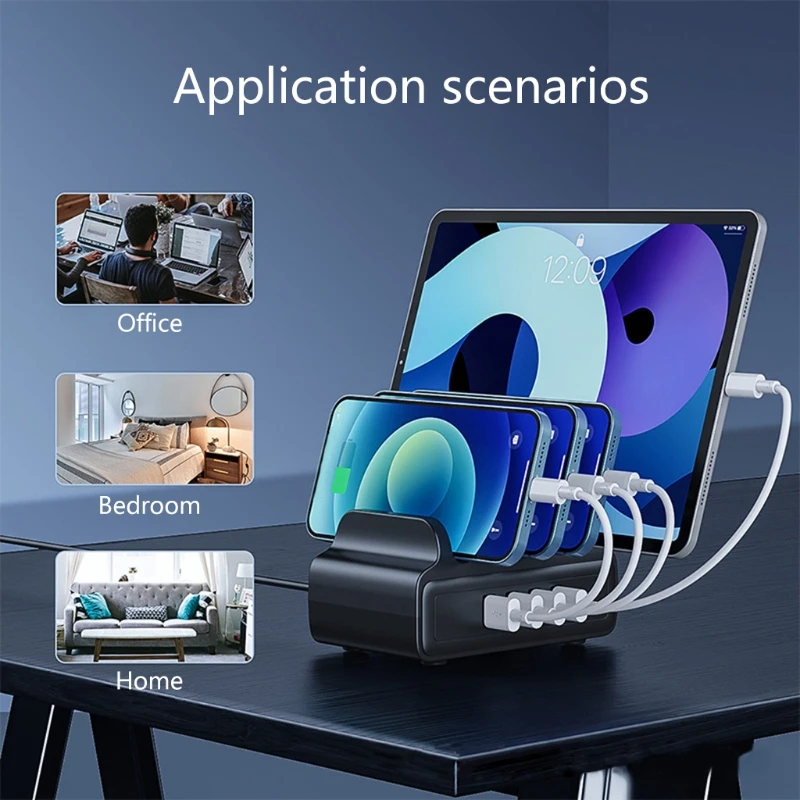 

2022 New Desktop USB Port Charging Stand Orico Multipurpose Charging Station for Cell Phones Tablets Smartphones