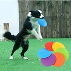 DogToy, летающие диски, силиконовая тарелка, игровая доска, мягкие игрушки для собак, щенков, Интерактивная модель для улицы