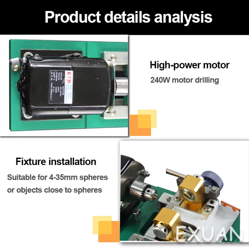 Станок для сверления жемчуга бесступенчатая скорость регулировки бусины