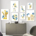 Настенная Картина на холсте для стоматологической клиники, в скандинавском стиле