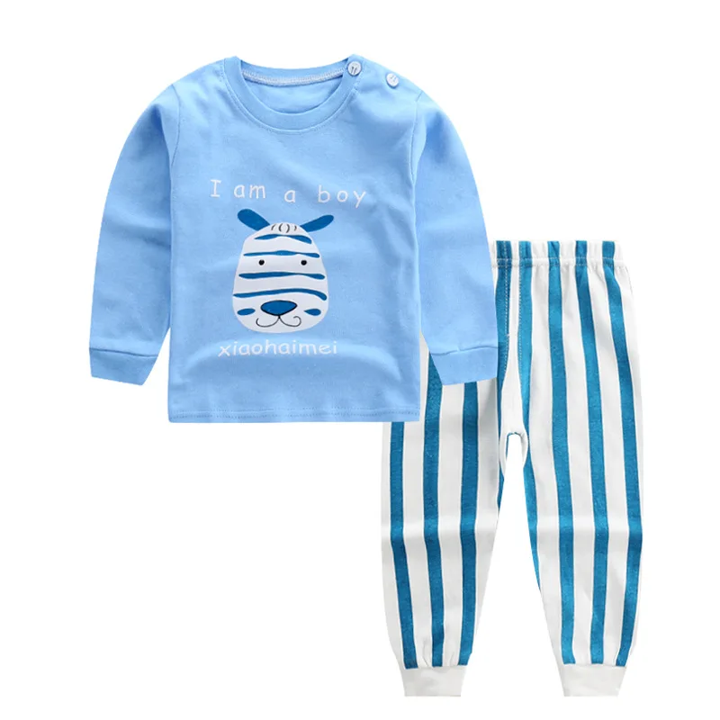 Синий Комплект для девочек, детская одежда с изображением совы топ и Леггинсы брендовая хлопковая детская одежда детские осенние комплекты одежды одежда для маленьких девочек - Цвет: Синий