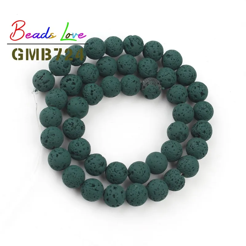 Бусины из натурального камня малахитовые зеленая лава Резиновые Круглые бусины