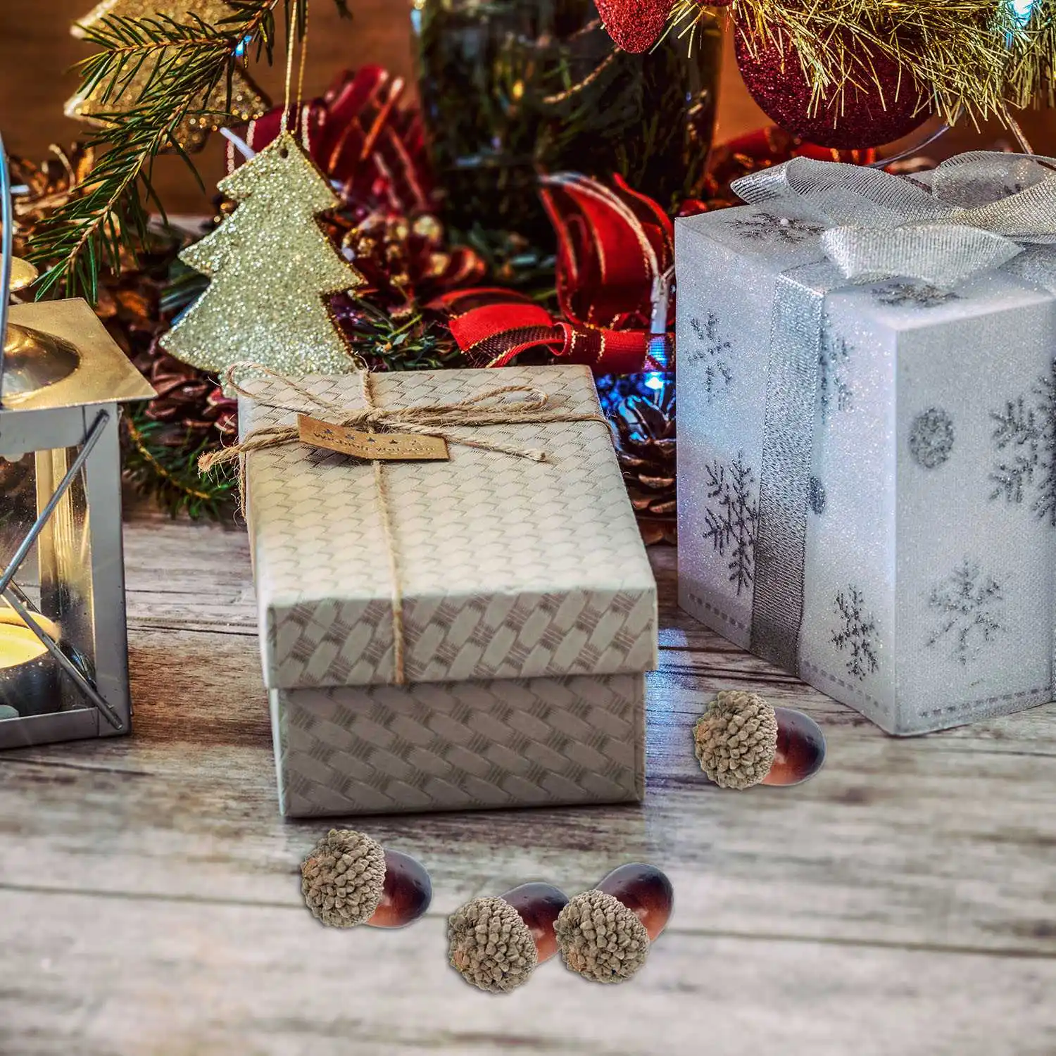 20 шт. искусственные желуди для осеннего дисплея Свадебная вечеринка праздник