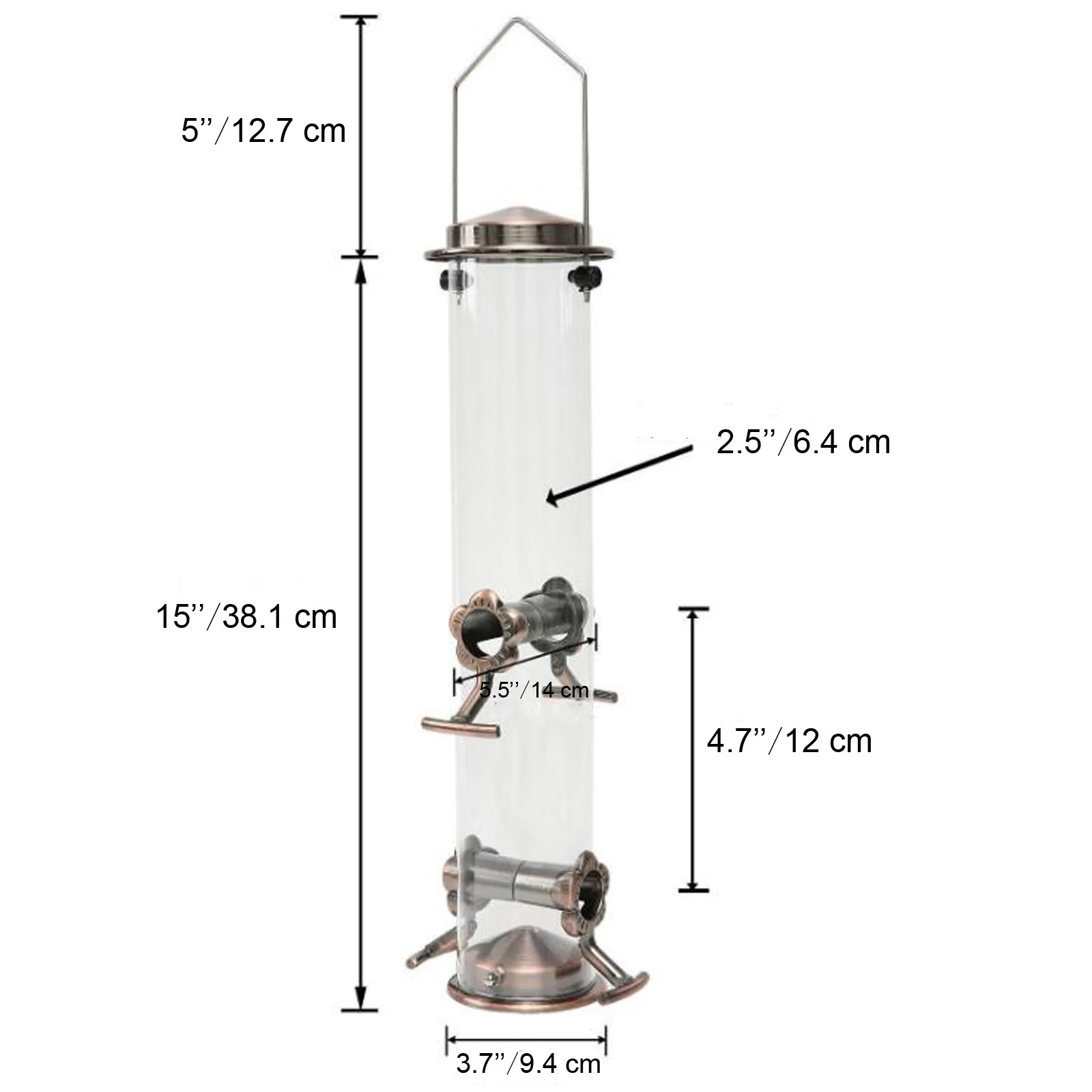 

Hanging Wild Bird Seed Feeder For Mix Seed Blend Heavy Duty Outdoor Feeder hummingbird feeder #G30