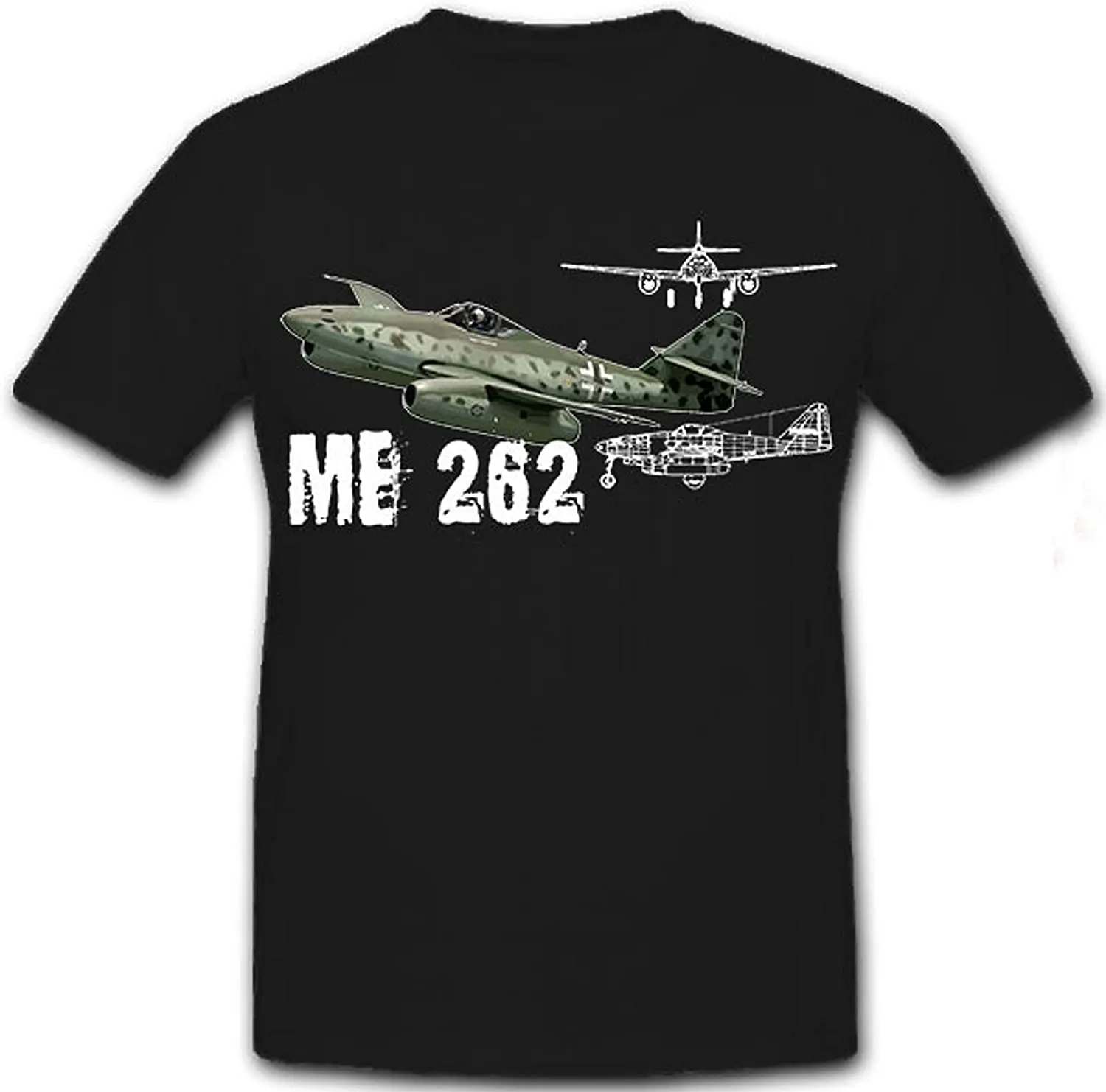 

Messerschmitt Me 262 Schwalbe Jet Fighter Bomber WWII Luftwaffe Men T-Shirt
