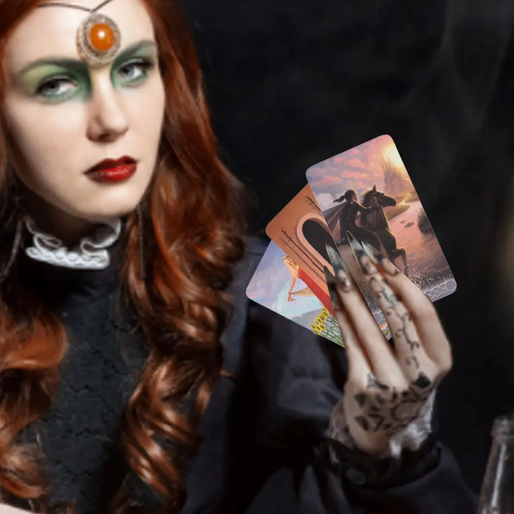 

78pcs Tarot Cards Table Deck Board Game Triple Goddess Tarot English Version For Home Family Playing Card Games Entertainment