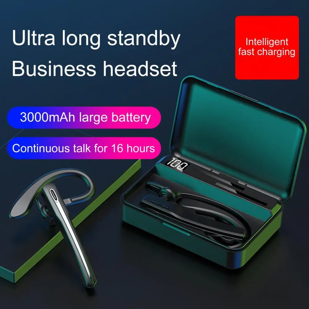 Bluetooth-совместимые беспроводные наушники ушные крючки водонепроницаемые