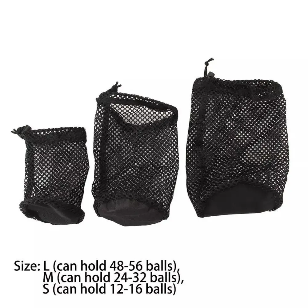 

1Pcs Golf Net Bag Sports Mesh Bag Black Nylon Golf Bags Golf Bag Tennis Storage Ball Pouch Carrying Golf Drawstring Accesso K7L7