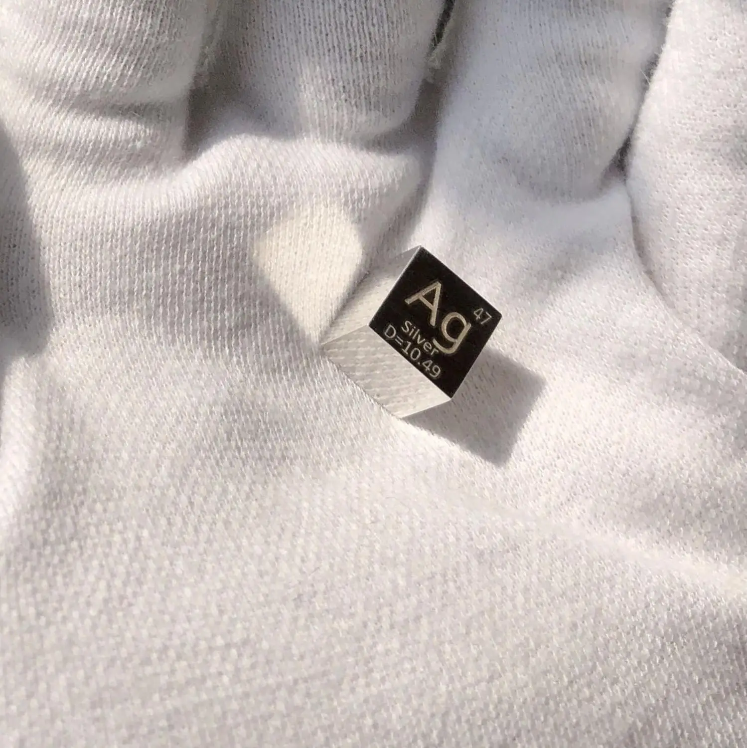 

Polished Cube Ag Mirror Shining Metal Element Collection Hobbies Science Experiment 10x10x10mm Density cube