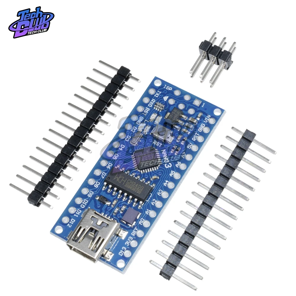 

Nano V3.0 3.0 ATmega168 CH340G CH340 Mini USB UART Interface Board Micro Controller Module for Arduino 3.3V 5V Microcontroller