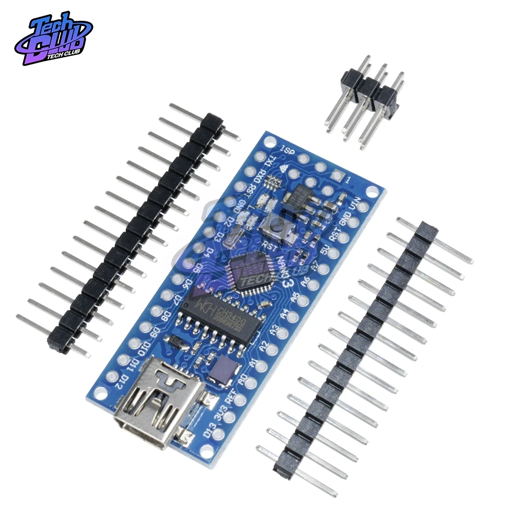 Nano V3.0 ATmega168 CH340G CH340 Mini USB UART плата интерфейса микроконтроллер модуль для Arduino 3 В 5 в