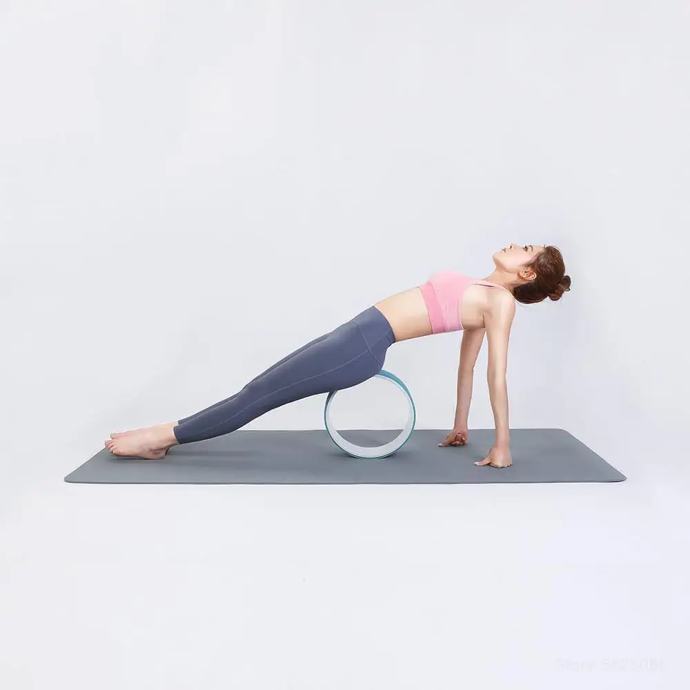 Новый YUNMAI Йога Пилатес кольцо ролик для фитнеса колеса тренажерный зал