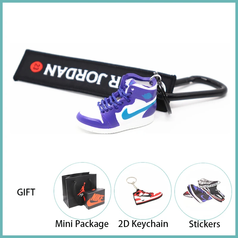 Новинка ручной работы 3D AJ Key ChaiAir Mini Jordan кроссовки модель милый брелок для ключей Баскетбольная обувь Подарочный Брелок для ключей модные украшения - Цвет: 46