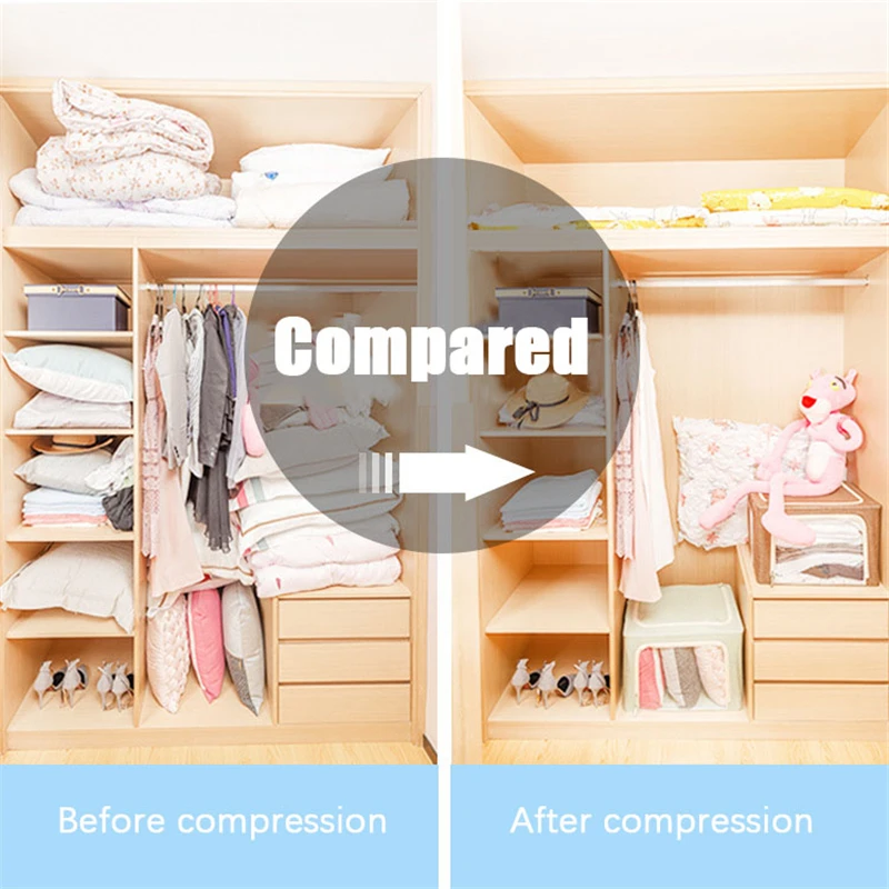 Вакуумная компрессионная сумка Домашний Органайзер маленькая лошадь Печать