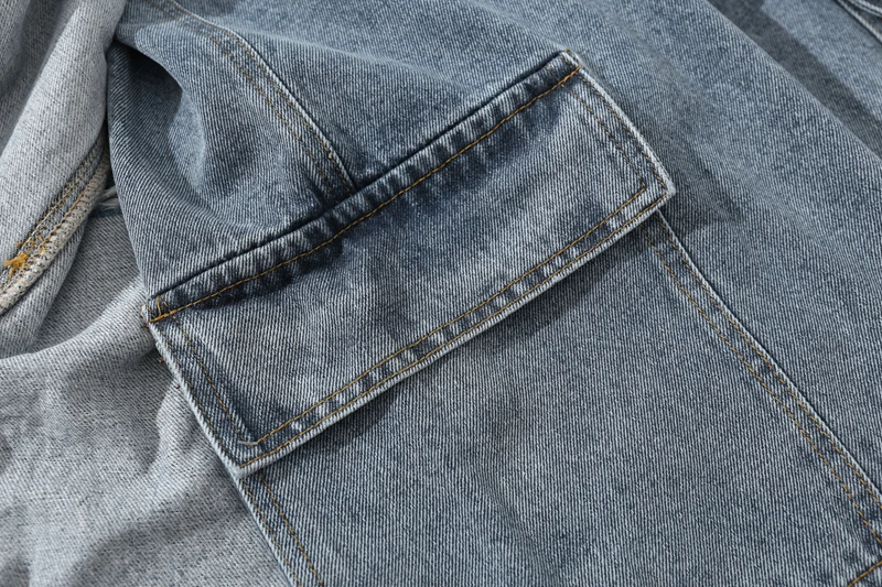 

UNCLEDONJM Distressed Shorts patchwork jeans baggy jeans men designer jeans for men ripped jeans short jeans 9350