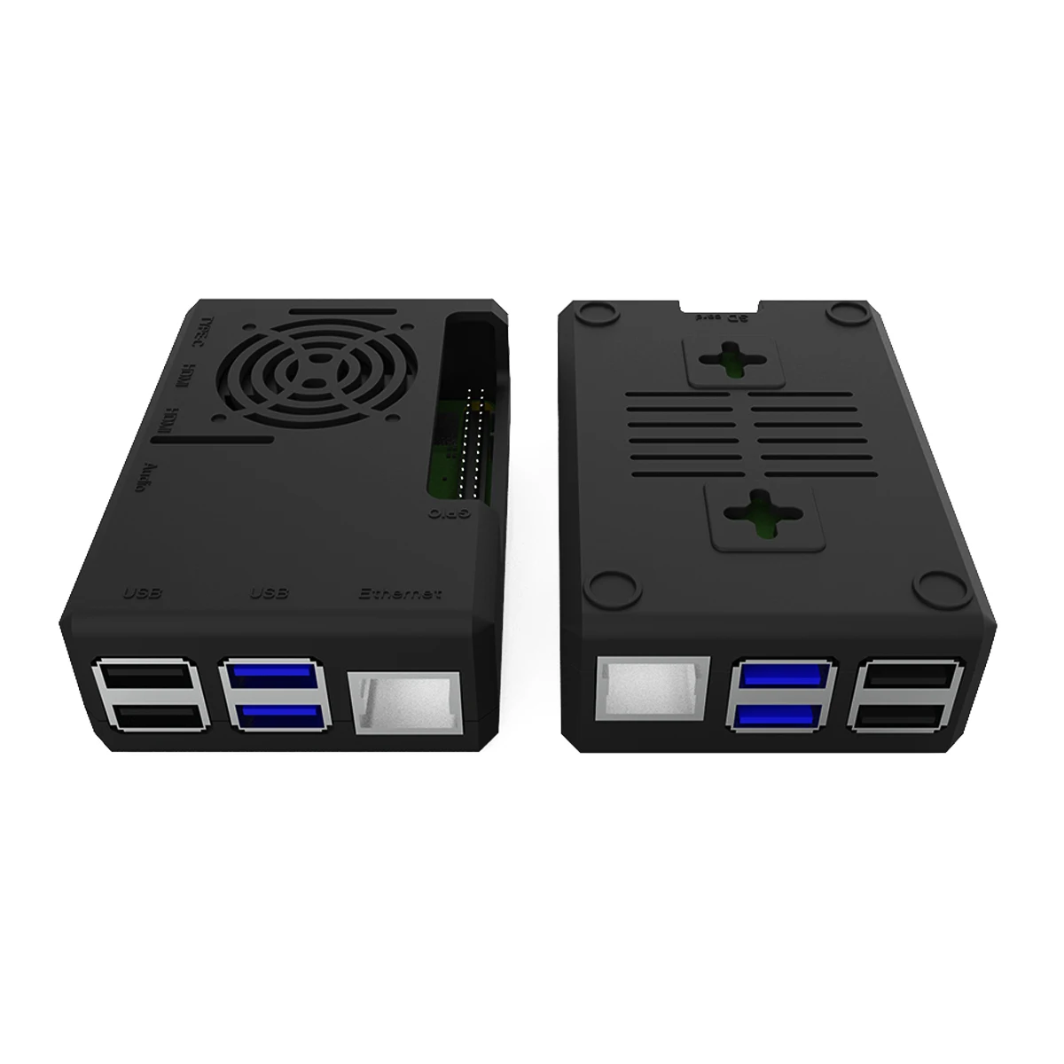 Raspberry Pi 4 B Pi 3 B+ чехол 4 Цвета ABS Защитный корпус съемный чехол вентилятор охлаждения для Raspberry Pi 3 B+/3/2/B
