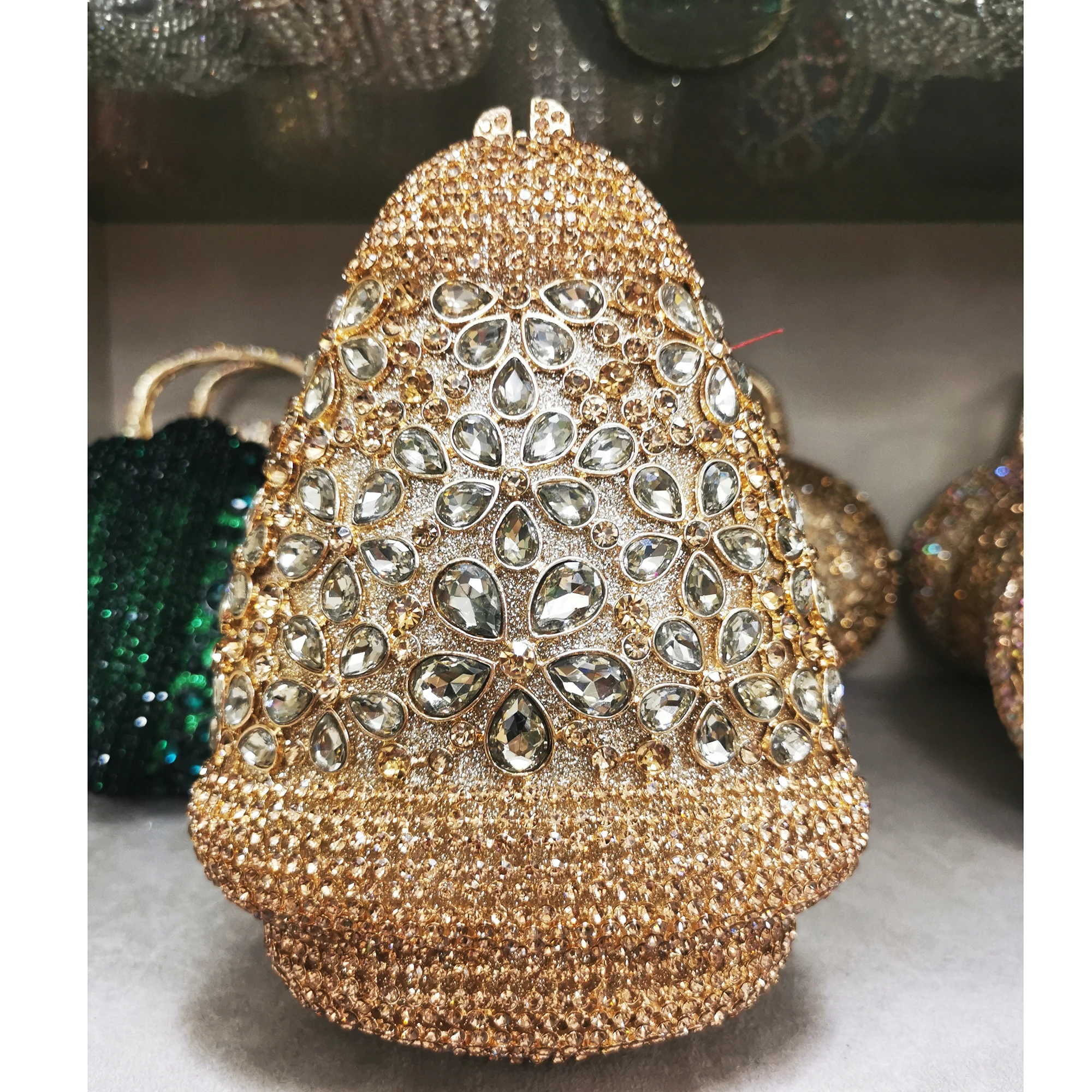 

Xiyuan ювелирные изделия изумрудно-зеленый женские вечерние сумочки-клатчи со стразами праздничного ужина вечерние женские Minaudiere Сумки из на...