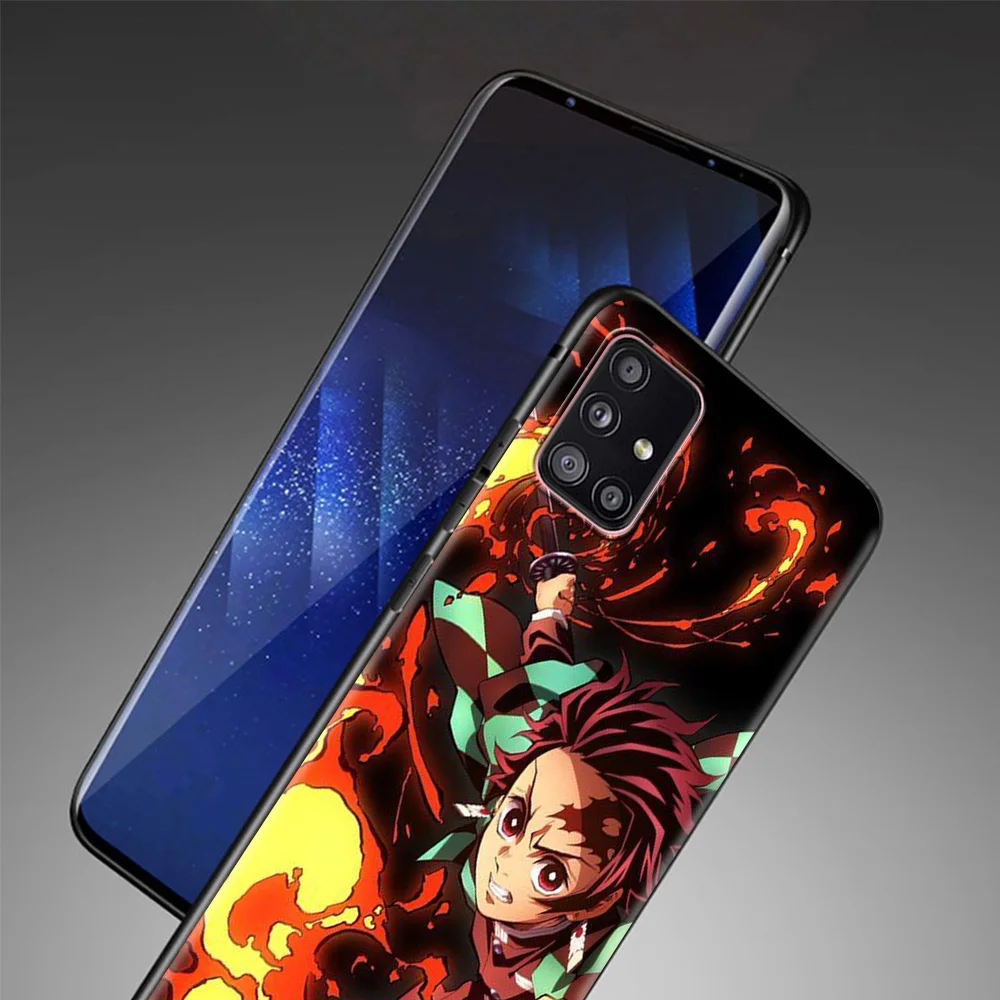 

Phone Case For Samsung Galaxy A72 A32 A42 A91 A71 A51 A41 A31 A21 Soft Cover Black Capa TPU Back Demon Slayer Shinobu Koch